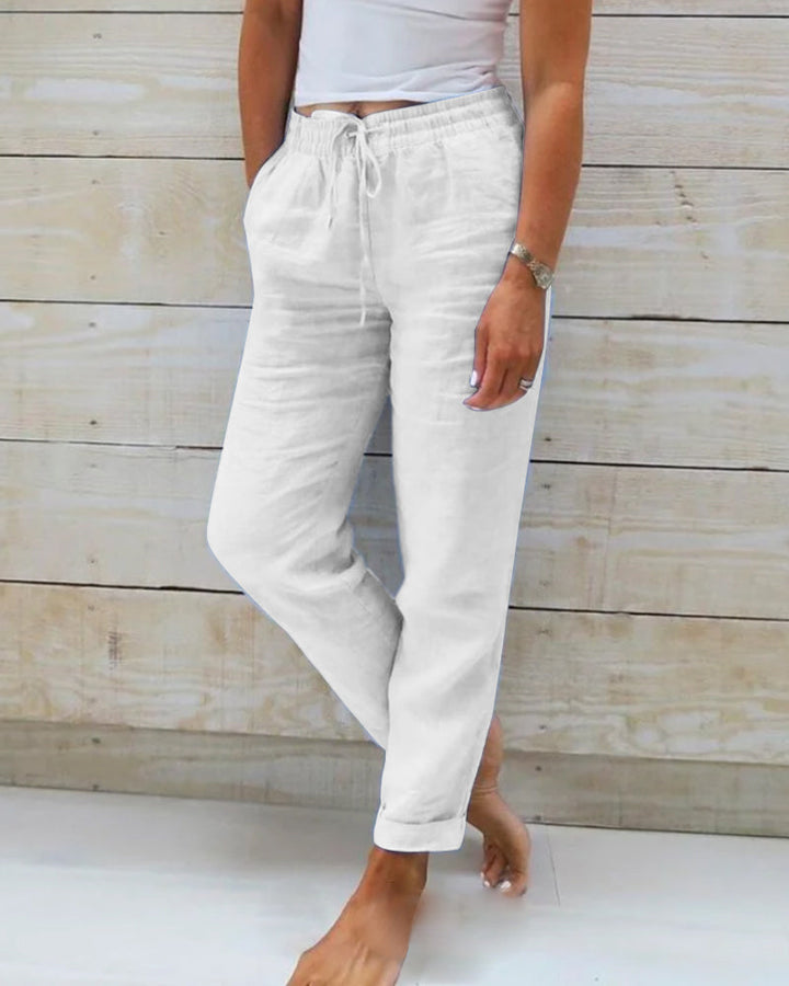 Pantalon Stretch Léger Femme Coupe Flexible