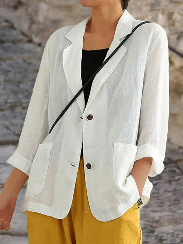 Blazer Lin Femme Léger Été