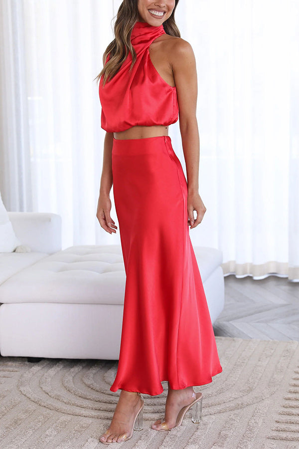 Elegant Two-Piece Sleeveless Set for Women