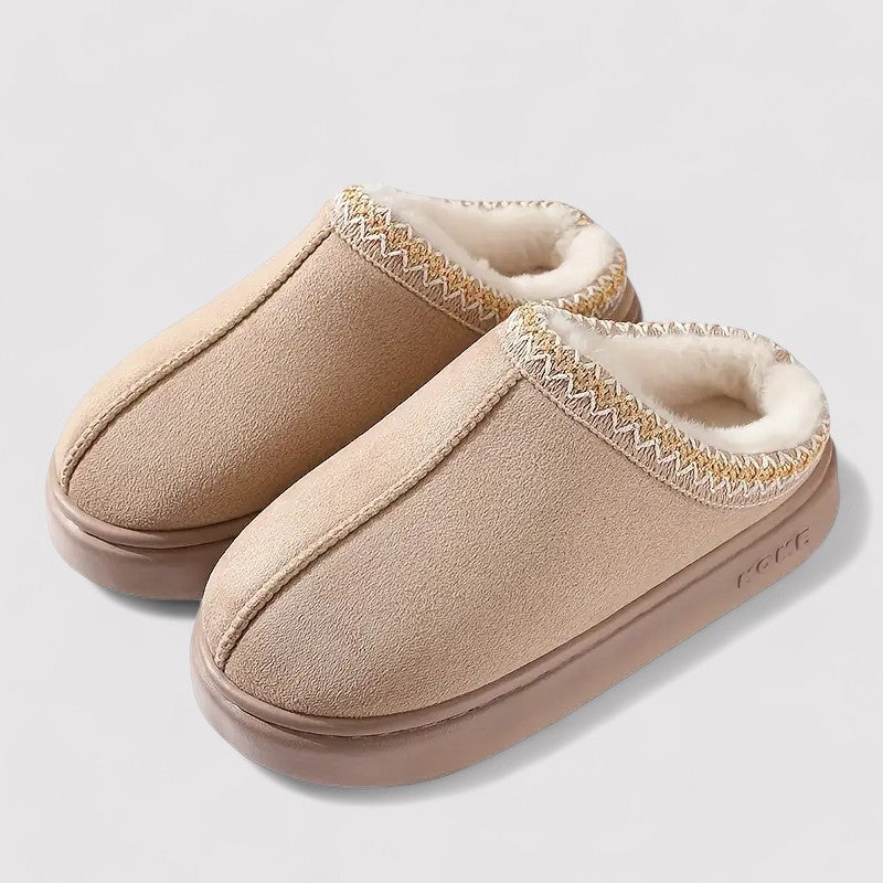 Unisex tøfler for innendørs bruk med mykt fôr, enkle å ta på