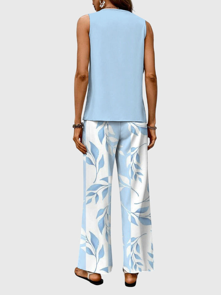 Ensemble 2 Pièces Femme Imprimé Fleuri Été
