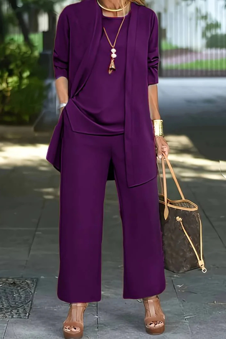 Ensemble 3 Pièces Femme Tailleur Formel