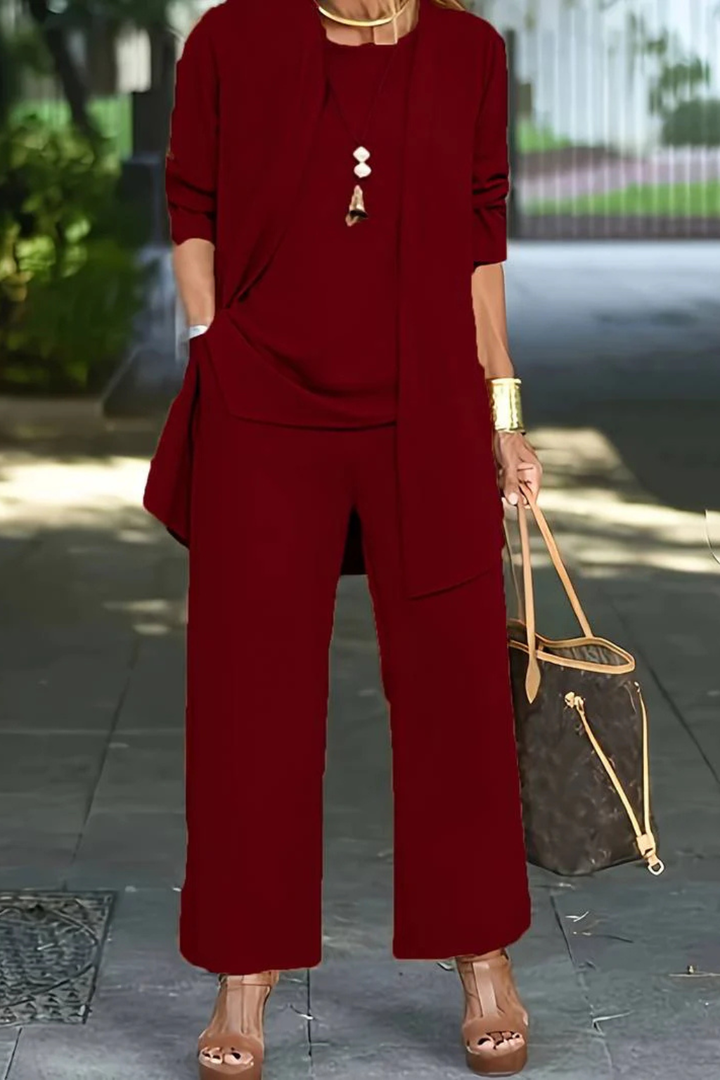 Ensemble 3 Pièces Femme Tailleur Formel