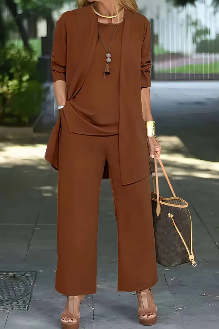 Ensemble 3 Pièces Femme Tailleur Formel
