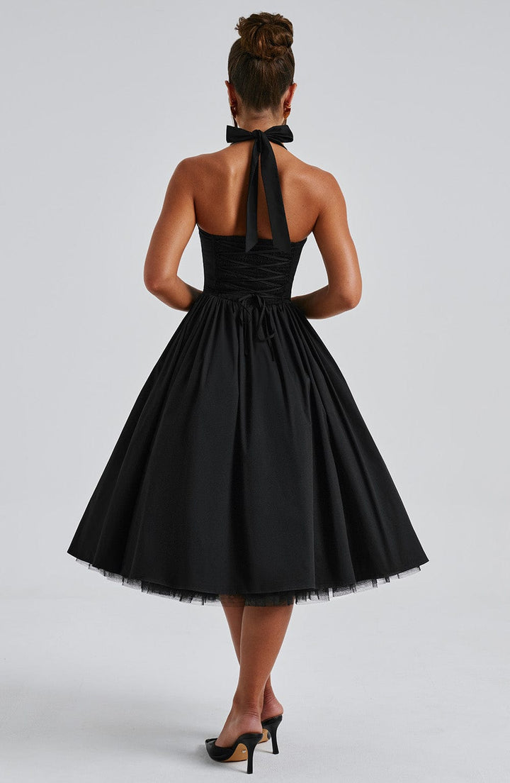 Robe Midi Bretelles Femme Cérémonie