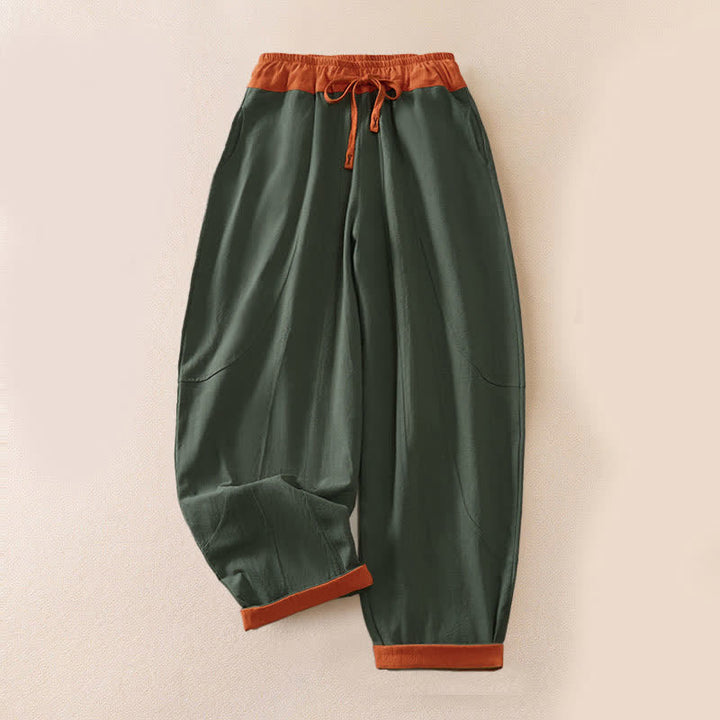 Pantalon de Jogging Sarouel en Velours Côtelé Pour Femme