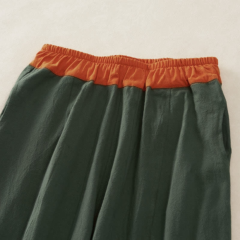 Pantalon de Jogging Sarouel en Velours Côtelé Pour Femme