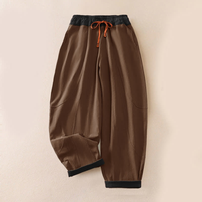 Pantalon de Jogging Sarouel en Velours Côtelé Pour Femme