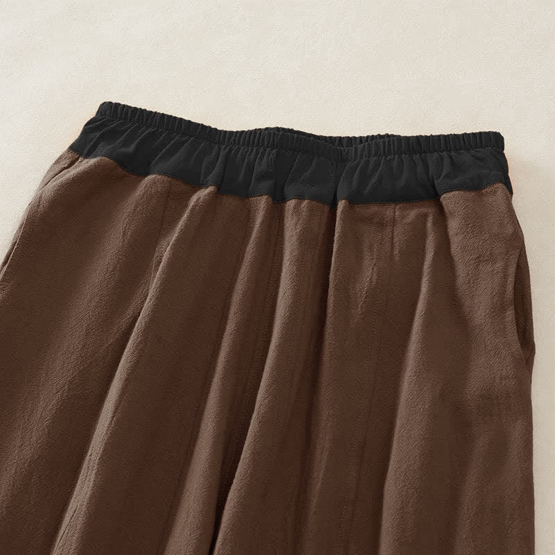Pantalon de Jogging Sarouel en Velours Côtelé Pour Femme