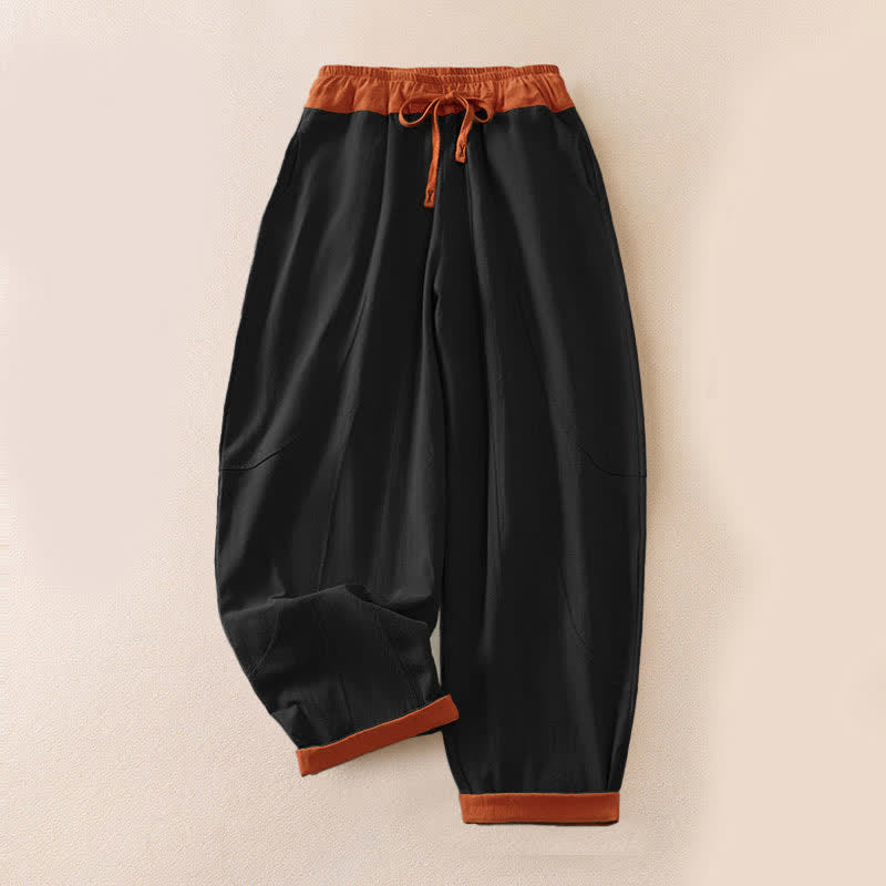 Pantalon de Jogging Sarouel en Velours Côtelé Pour Femme