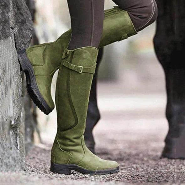 Bottes D'équitation Pour Femme à Hauteur de Genou Avec Boucle