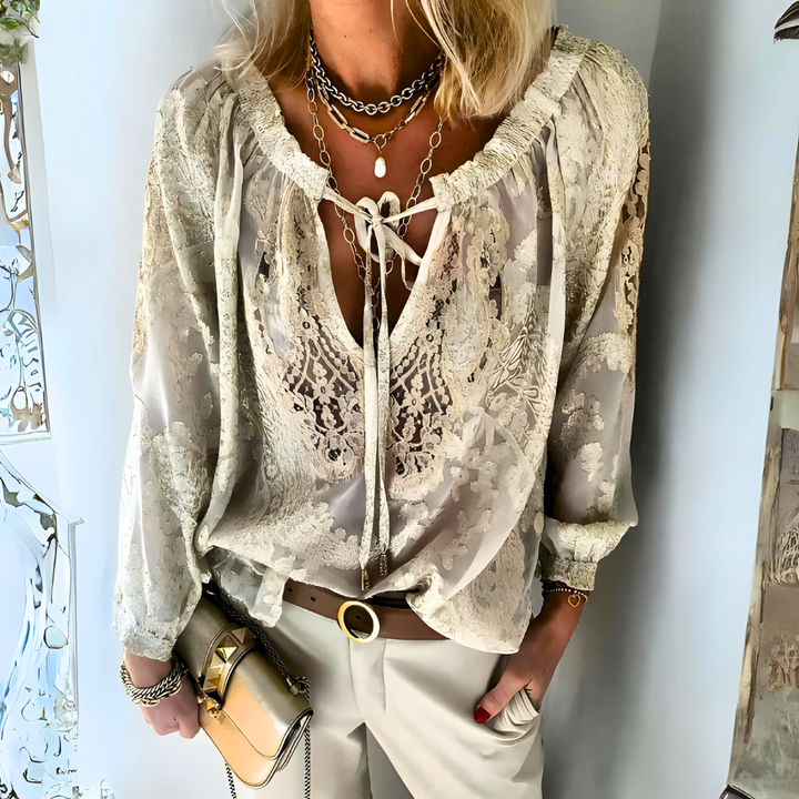 Blouse Crochet Boho Femme