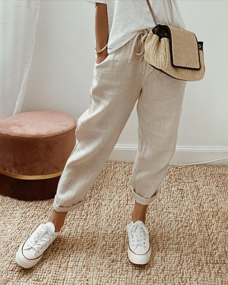 Pantalon Coton Respirant Femme Confort Anti-Humidité