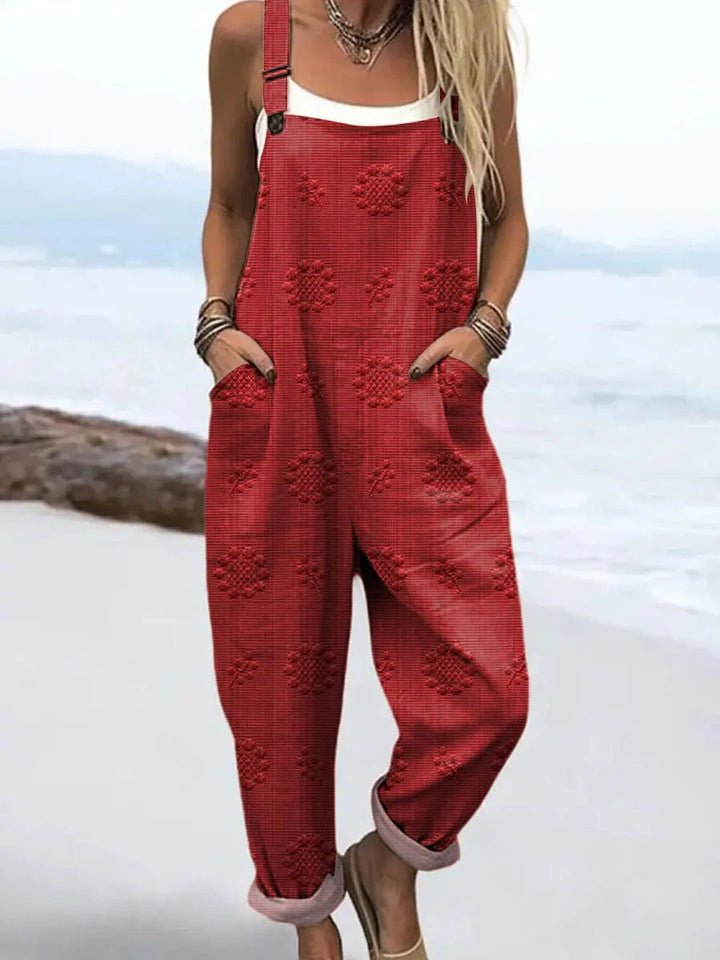 Combinaison Large Femme Motif Poches
