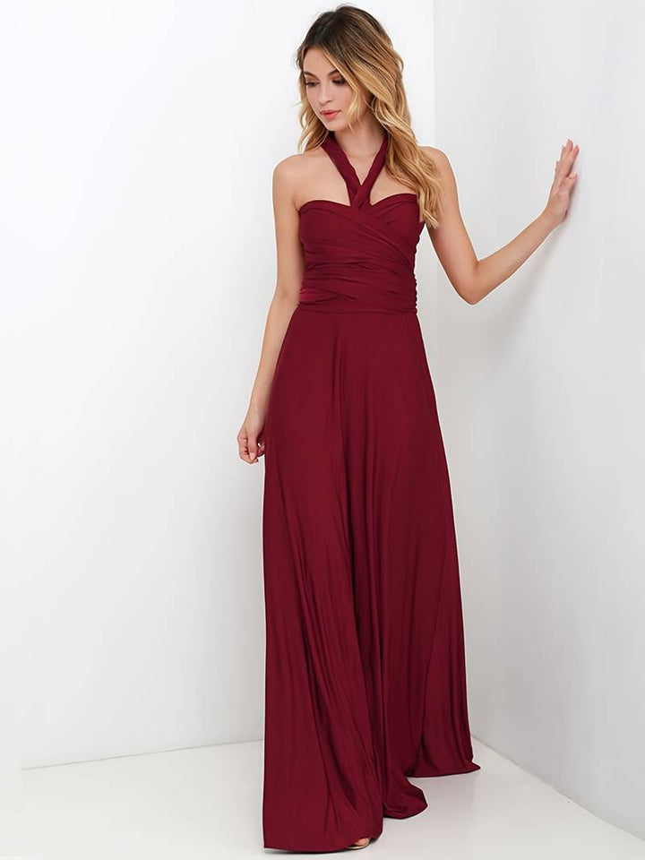 Robe Maxi Femme Asymétrique Une Épaule Soirée
