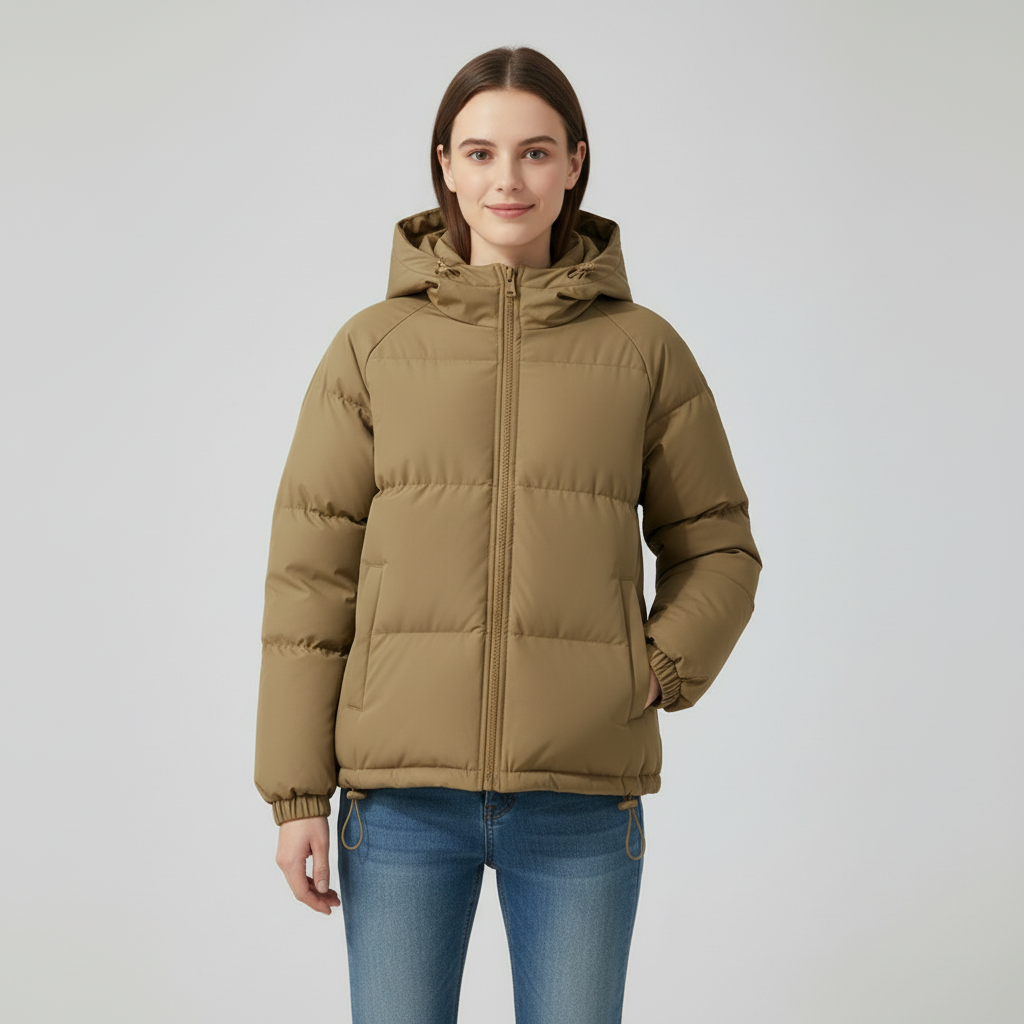 Warm Quilted Puffer Parka for Women