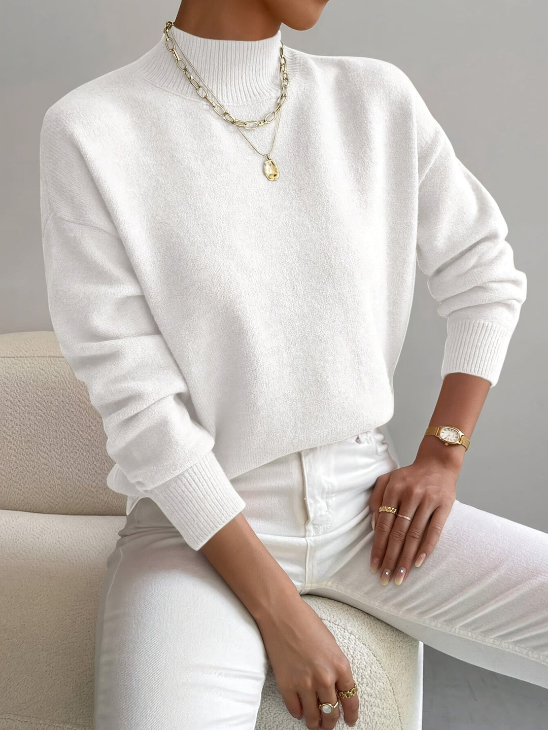 Soft Knit Crew-Neck Women's Sweater