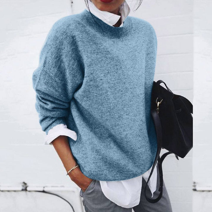 Women's Oversized Knit Crewneck Sweater