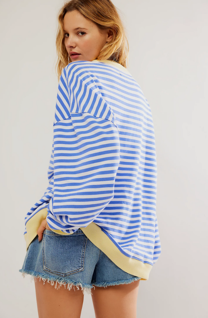 Pull Oversize Rayé Femme