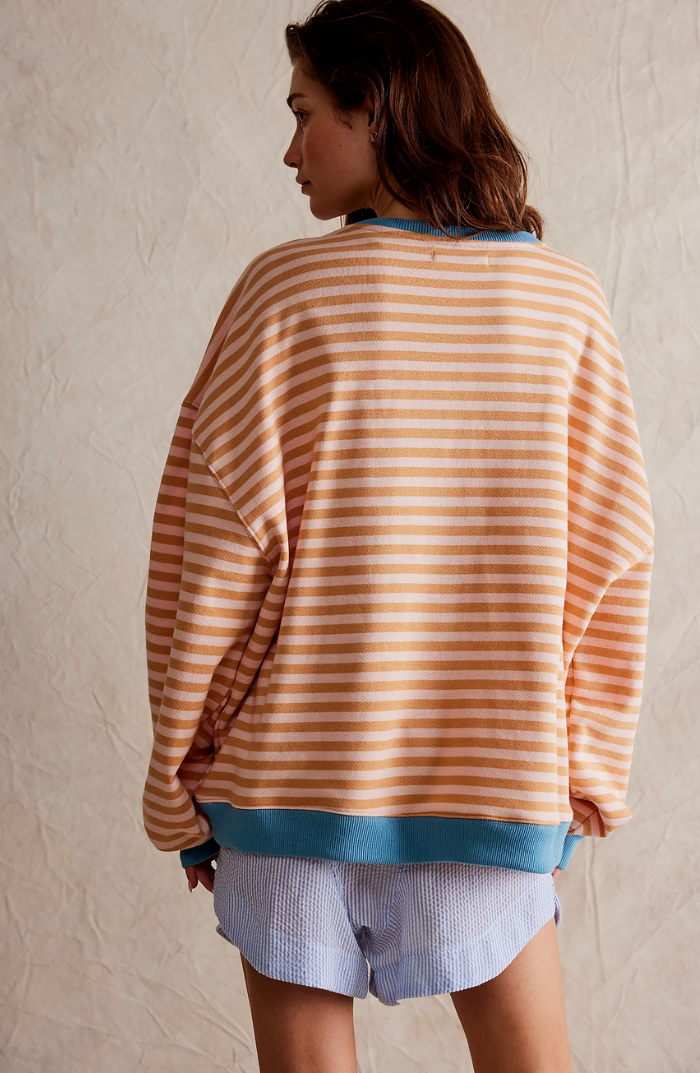 Pull Oversize Rayé Femme