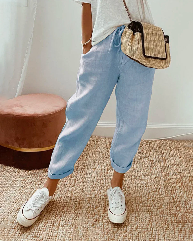 Pantalon Coton Respirant Femme Confort Anti-Humidité