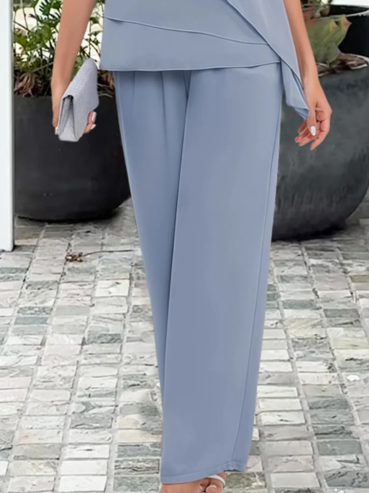 Ensemble Femme Top Fluide et Pantalon Large
