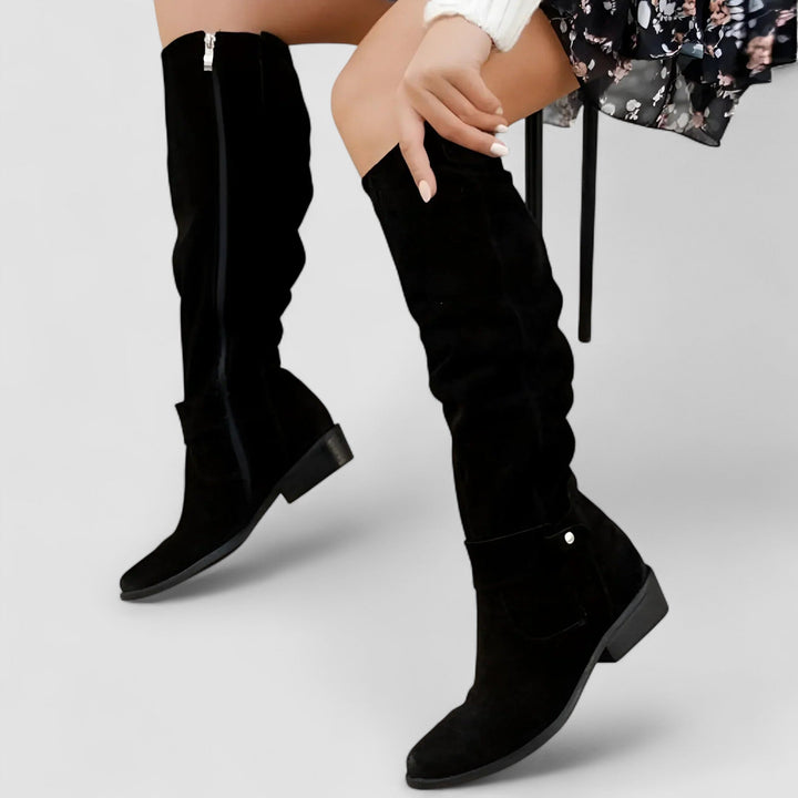 Women's High Block Heel Boots