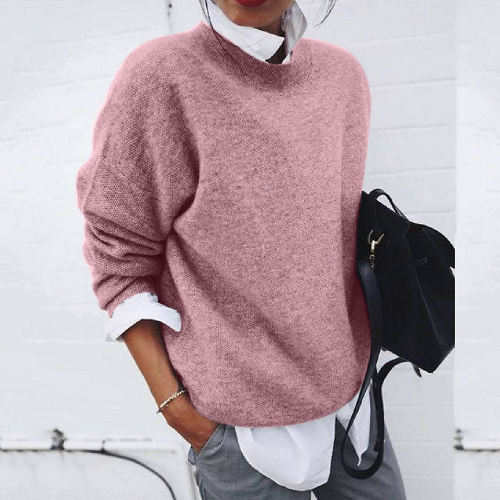 Women's Oversized Knit Crewneck Sweater