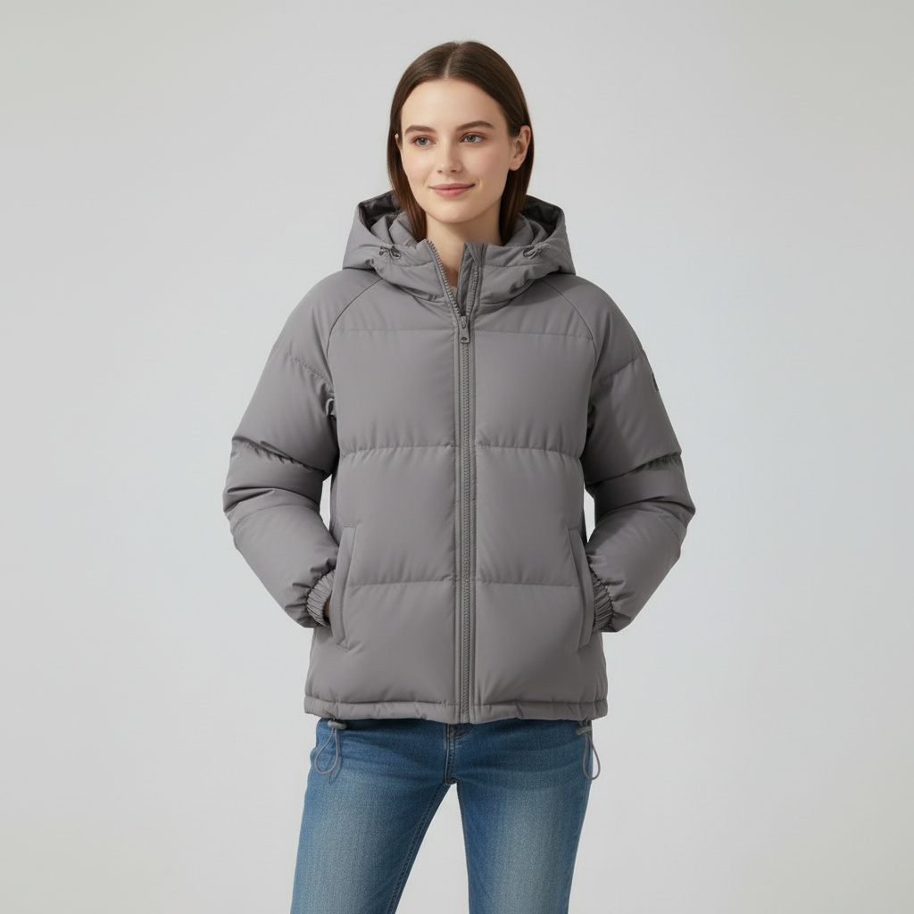 Warm Quilted Puffer Parka for Women