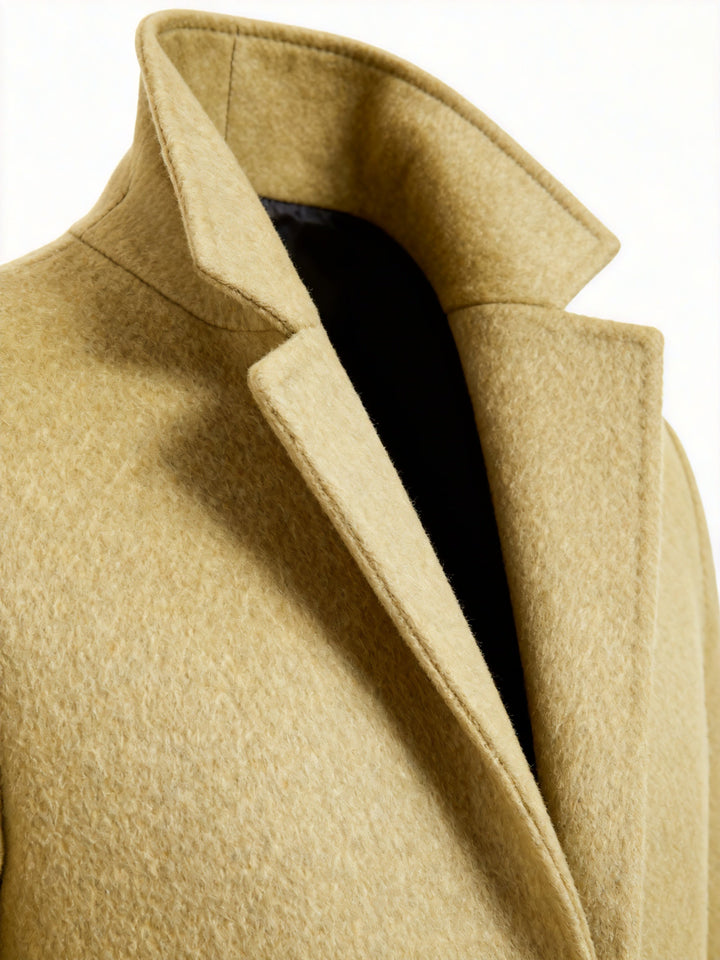 Trench classico invernale da uomo monopetto