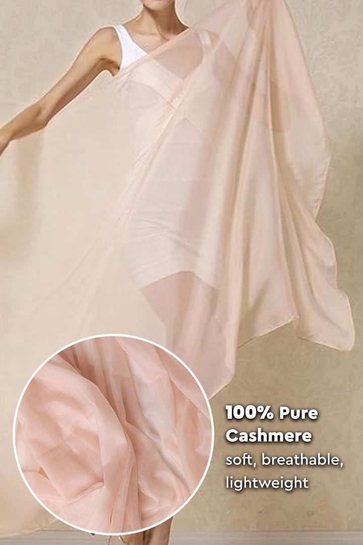 Lightweight and Sheer Women's Scarf with Fringed Edges