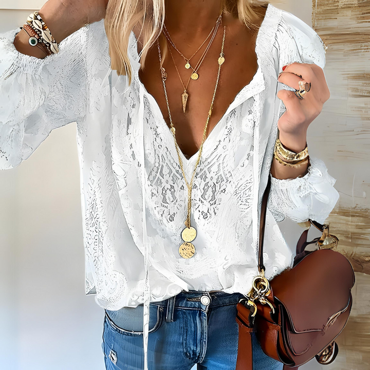 Blouse Crochet Boho Femme
