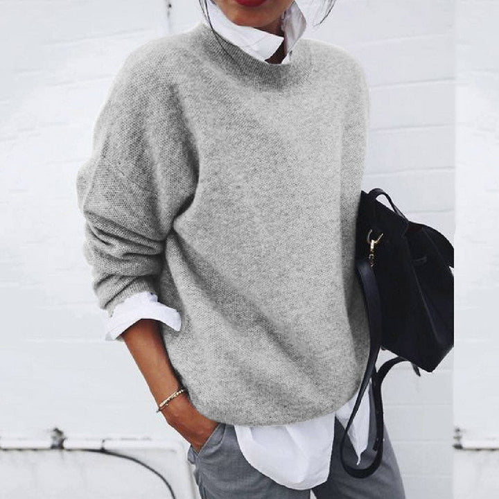 Women's Oversized Knit Crewneck Sweater
