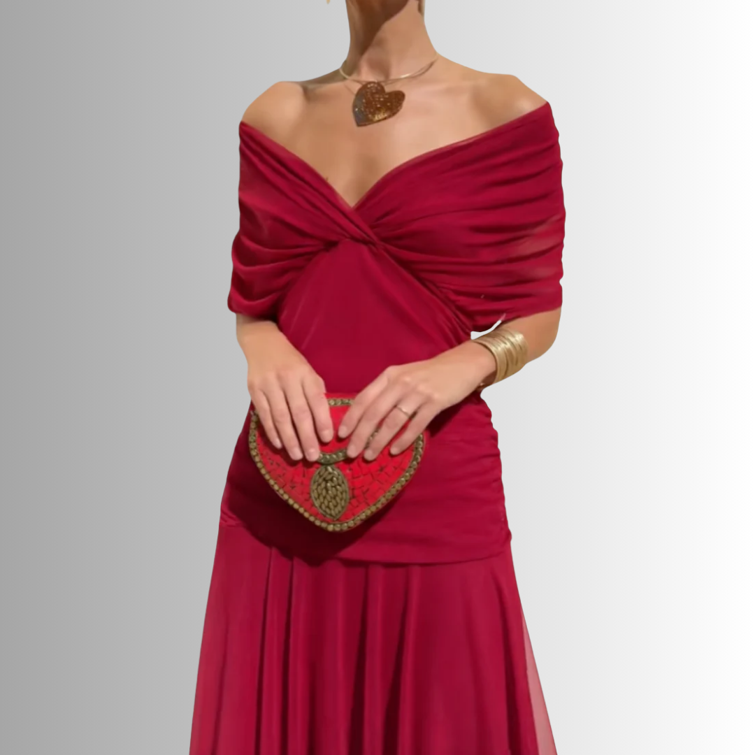 Robe Maxi Femme Épaules Dénudées Soirée