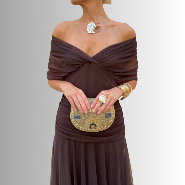 Robe Maxi Femme Épaules Dénudées Soirée