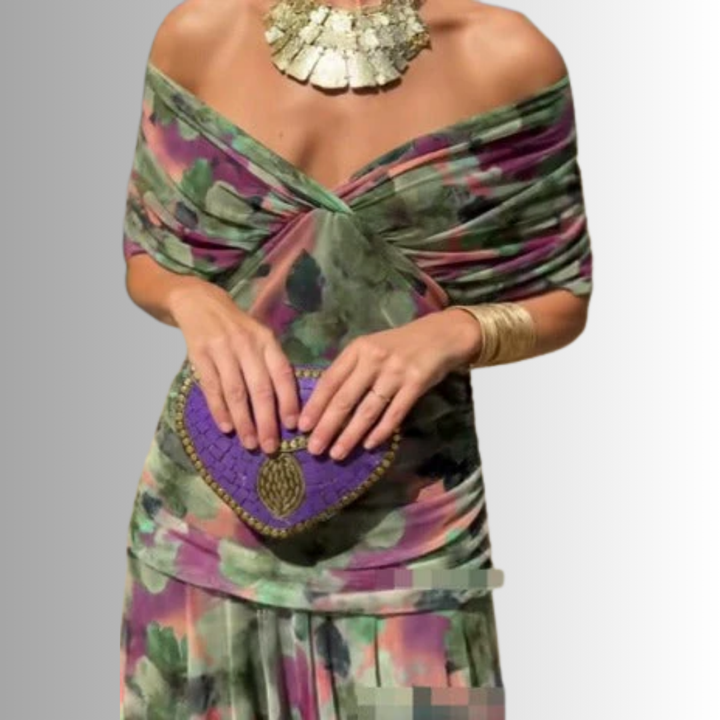 Robe Maxi Femme Épaules Dénudées Soirée
