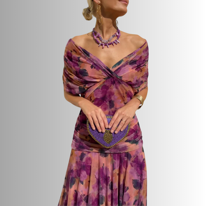 Robe Maxi Femme Épaules Dénudées Soirée