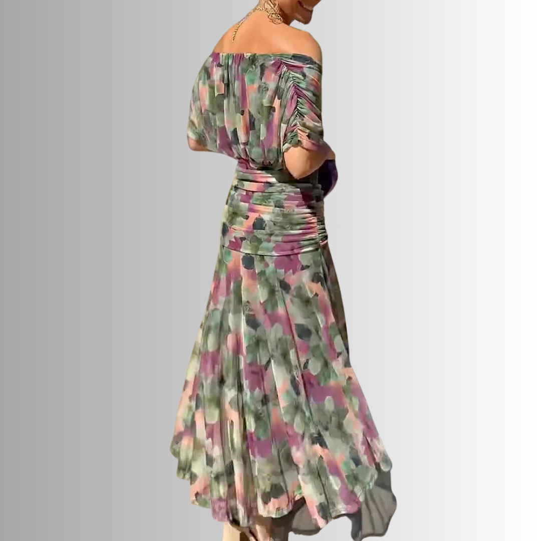 Robe Maxi Femme Épaules Dénudées Soirée