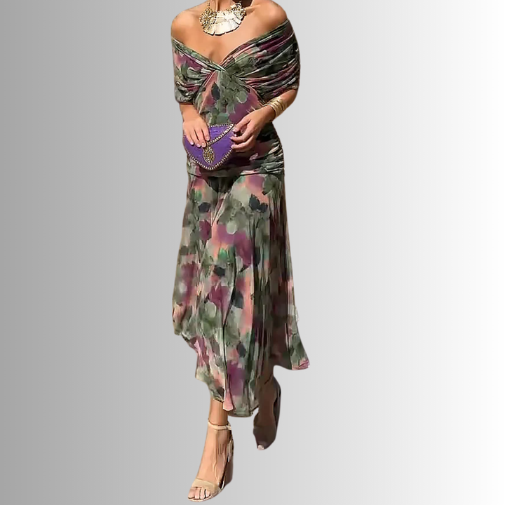 Robe Maxi Femme Épaules Dénudées Soirée