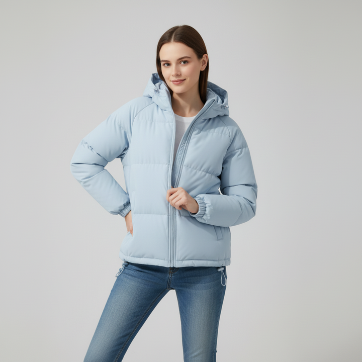 Warm Quilted Puffer Parka for Women