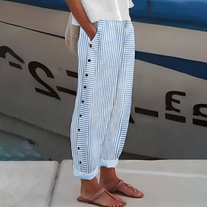 Pantalon Confortable Femme Poches Latérales