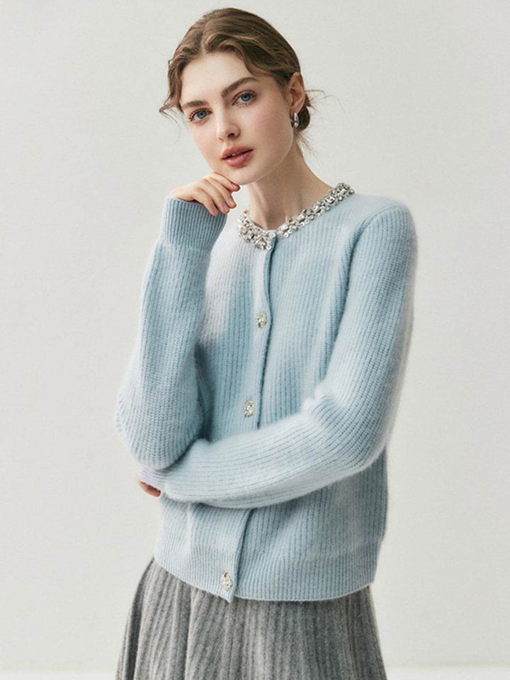 Cardigan elegante da donna abbottonato sul davanti