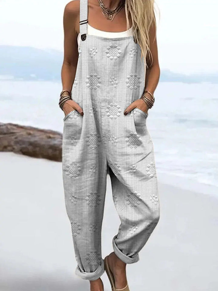 Combinaison Large Femme Motif Poches
