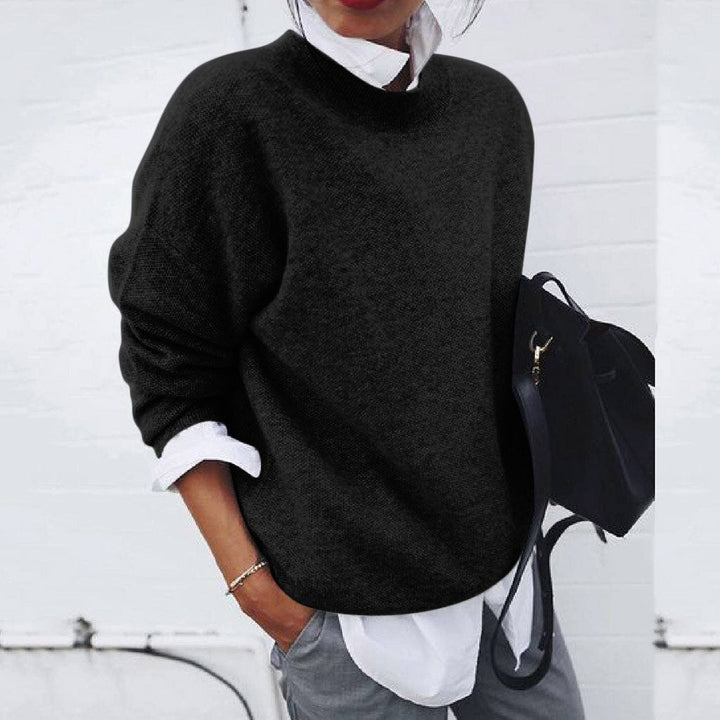 Women's Oversized Knit Crewneck Sweater