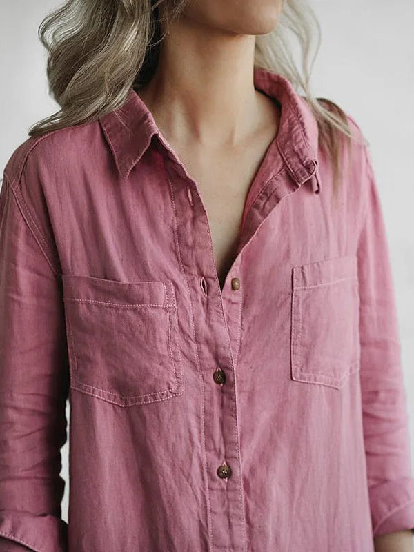Combinaison Boutonnée Femme Manches Longues Casual