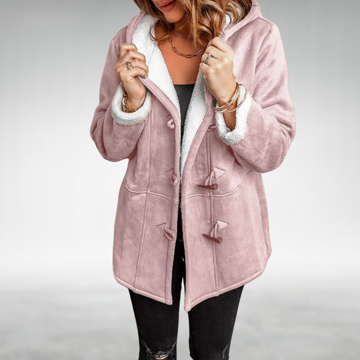 Veste D'hiver à Capuche Doublée de Polaire Pour Femme