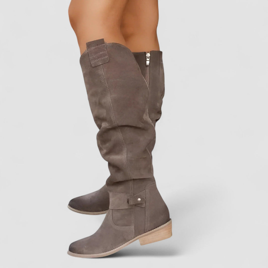 Women's High Block Heel Boots