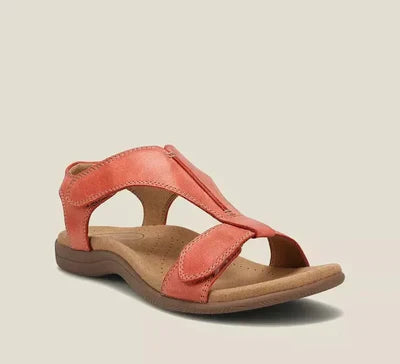 Sandales Cuir Femme Bout Ouvert Brides Réglables
