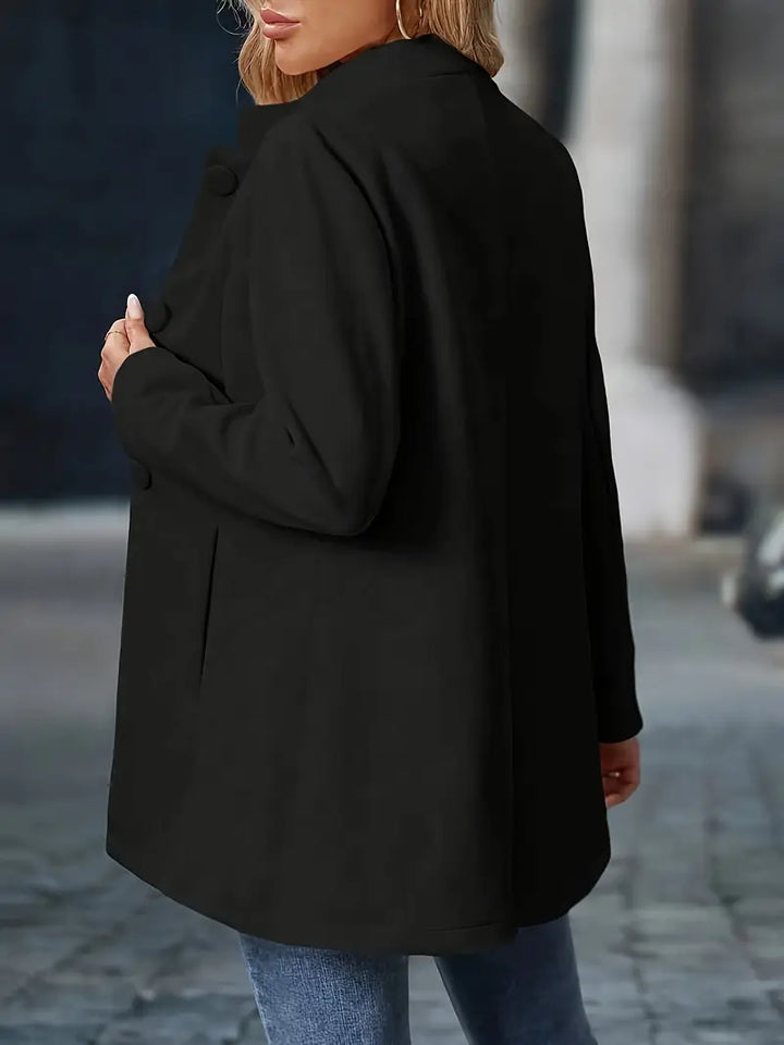 Manteau Décontracté à Manches Longues et Ouverture Frontale Pour Femme