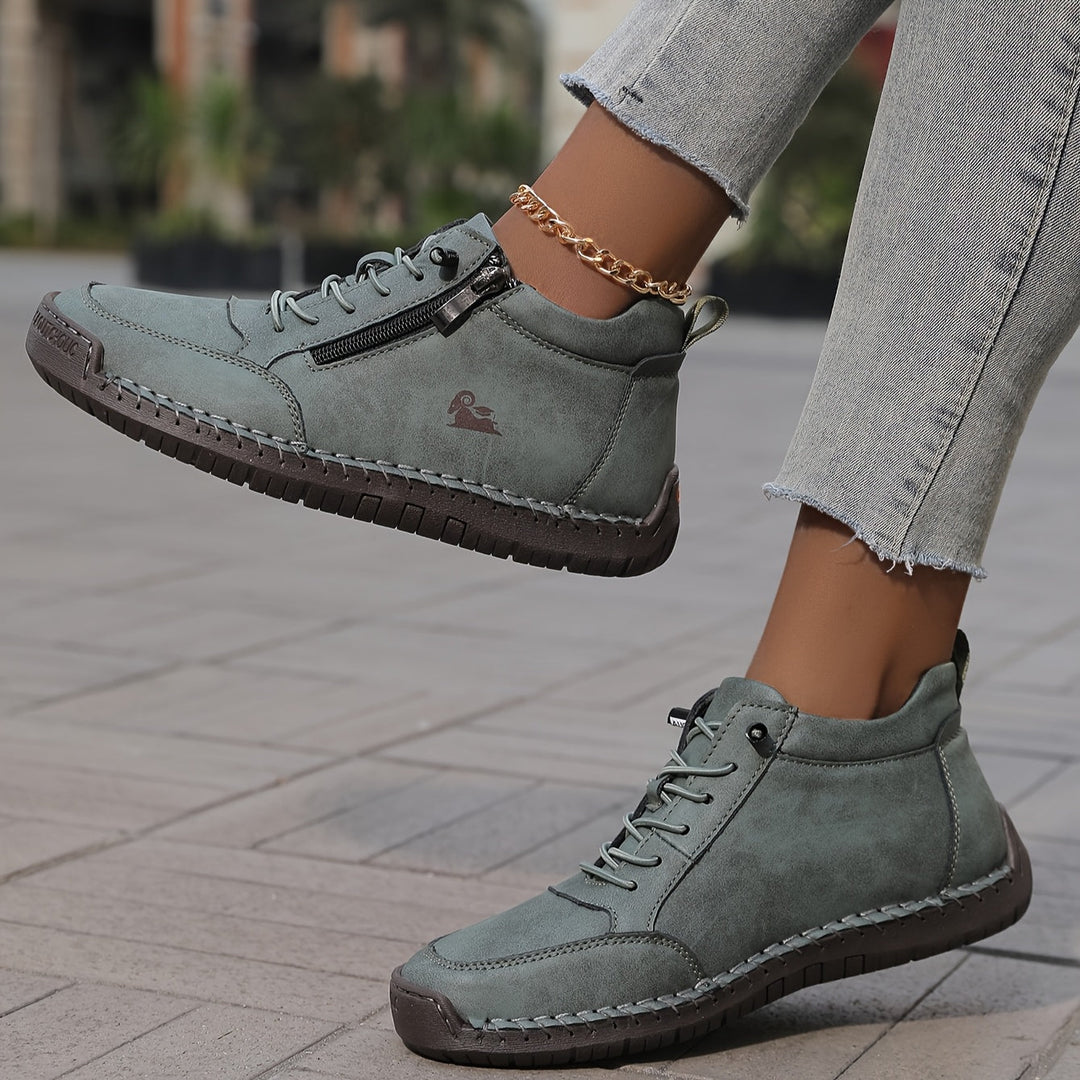 Baskets De Marche Confortables à Lacets Pour Femmes